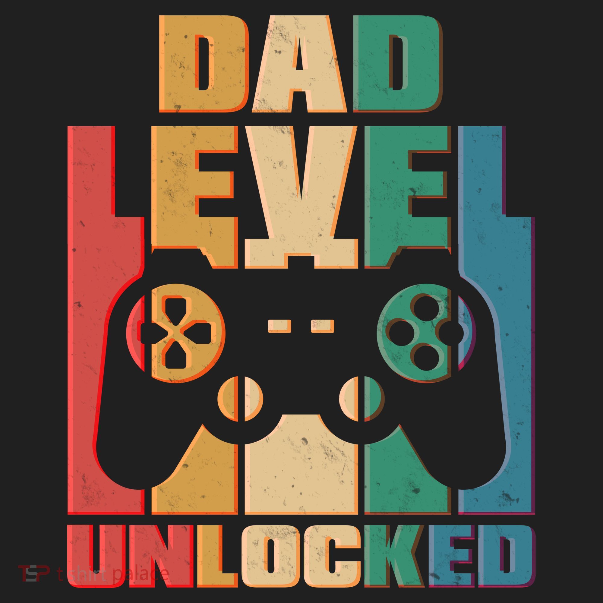 Retro New Dad Level Unlocked Video Gamer Golf Towel