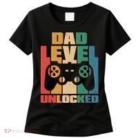 Retro New Dad Level Unlocked Video Gamer Women's T-Shirt thumb 0