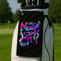 Retro New York City Golf Towel thumb 2