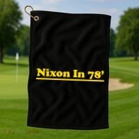 Retro Nixon In 78' For President 1978 USA Golf Towel thumb 1
