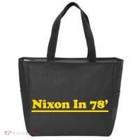 Retro Nixon In 78' For President 1978 USA Tote Bag thumb 0