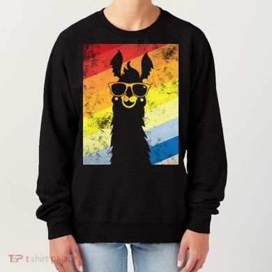 Retro No Drama Llama Women's Sweatshirt
