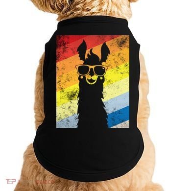 Retro No Drama Llama Doggie Tank