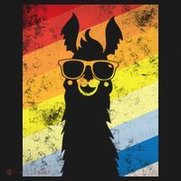 Retro No Drama Llama Hoodie thumb 2