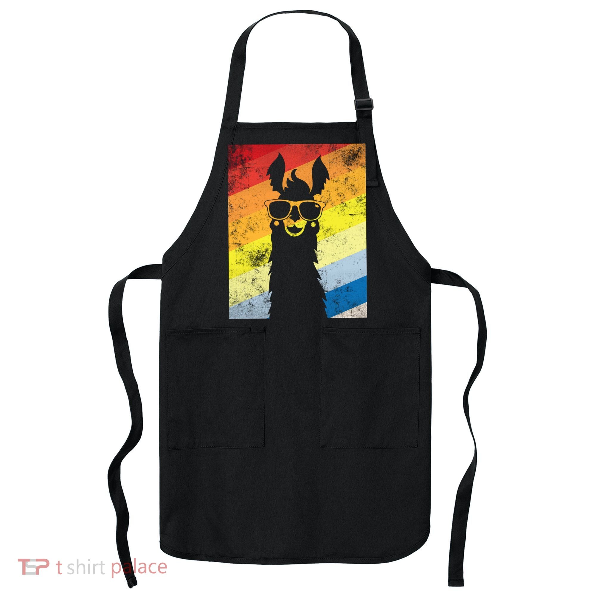 Retro No Drama Llama Apron