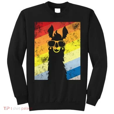 Retro No Drama Llama Sweatshirt