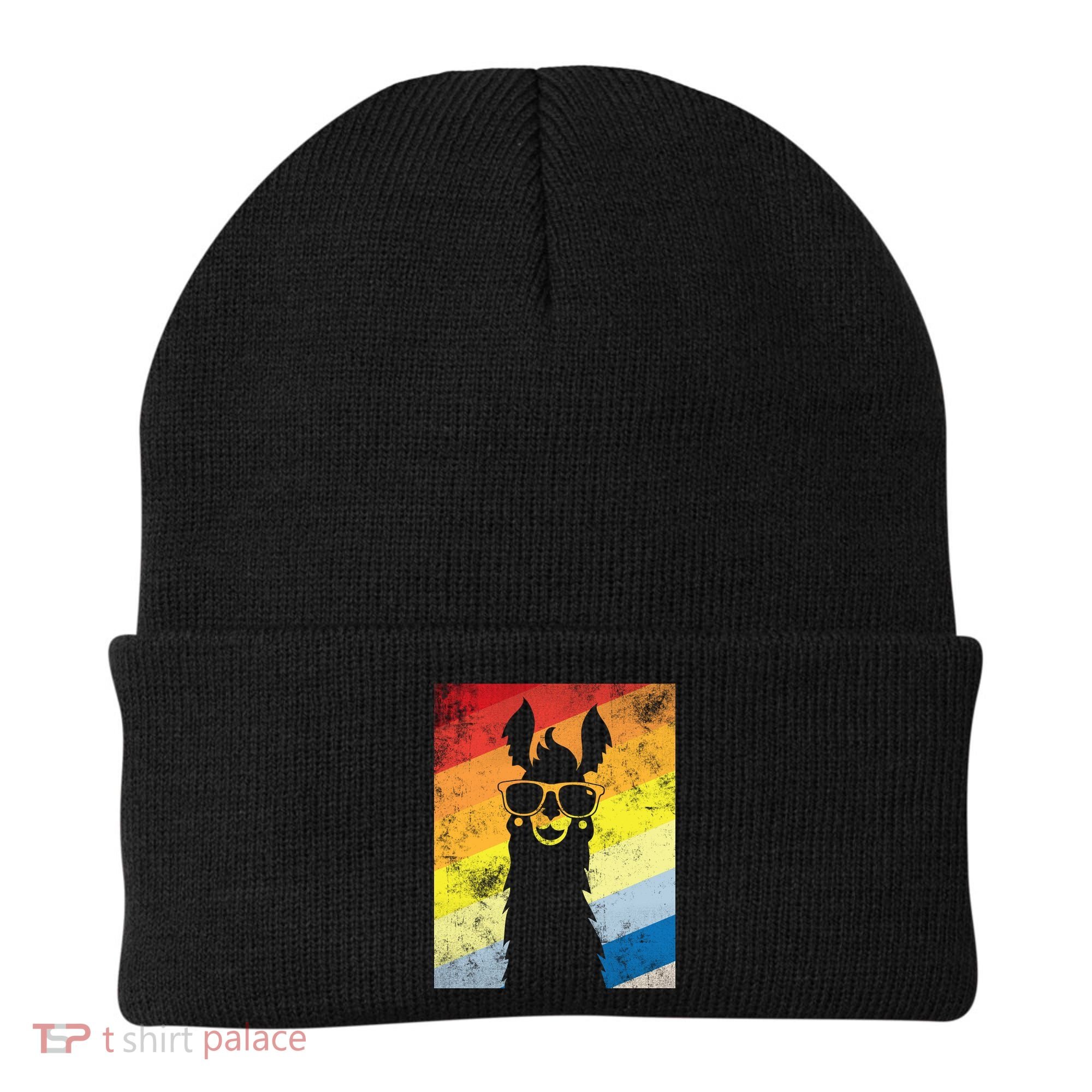 Retro No Drama Llama Beanie