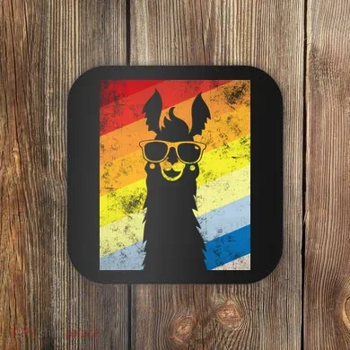 Retro No Drama Llama Coaster