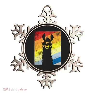 Retro No Drama Llama Ornament
