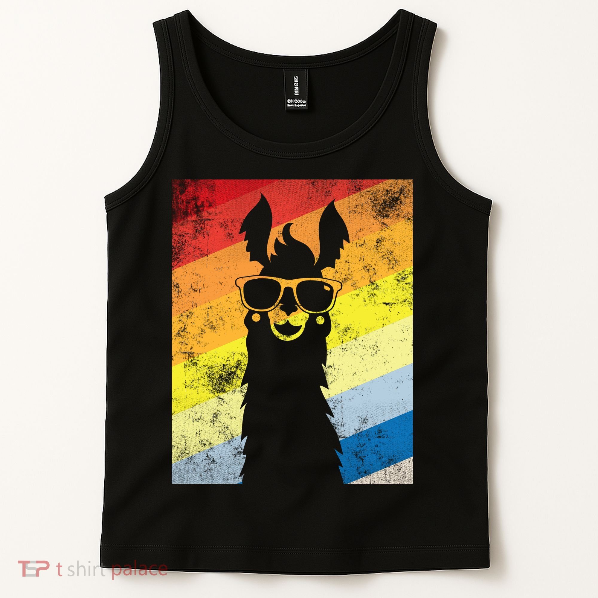 Retro No Drama Llama Tank Top