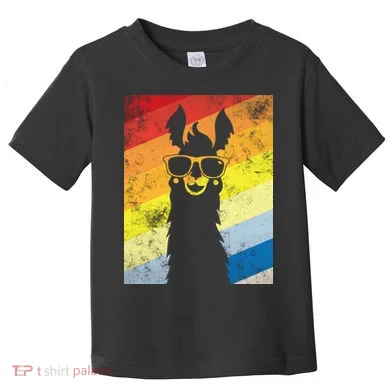 Retro No Drama Llama Toddler T-Shirt