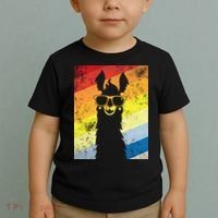 Retro No Drama Llama Toddler T-Shirt thumb 2