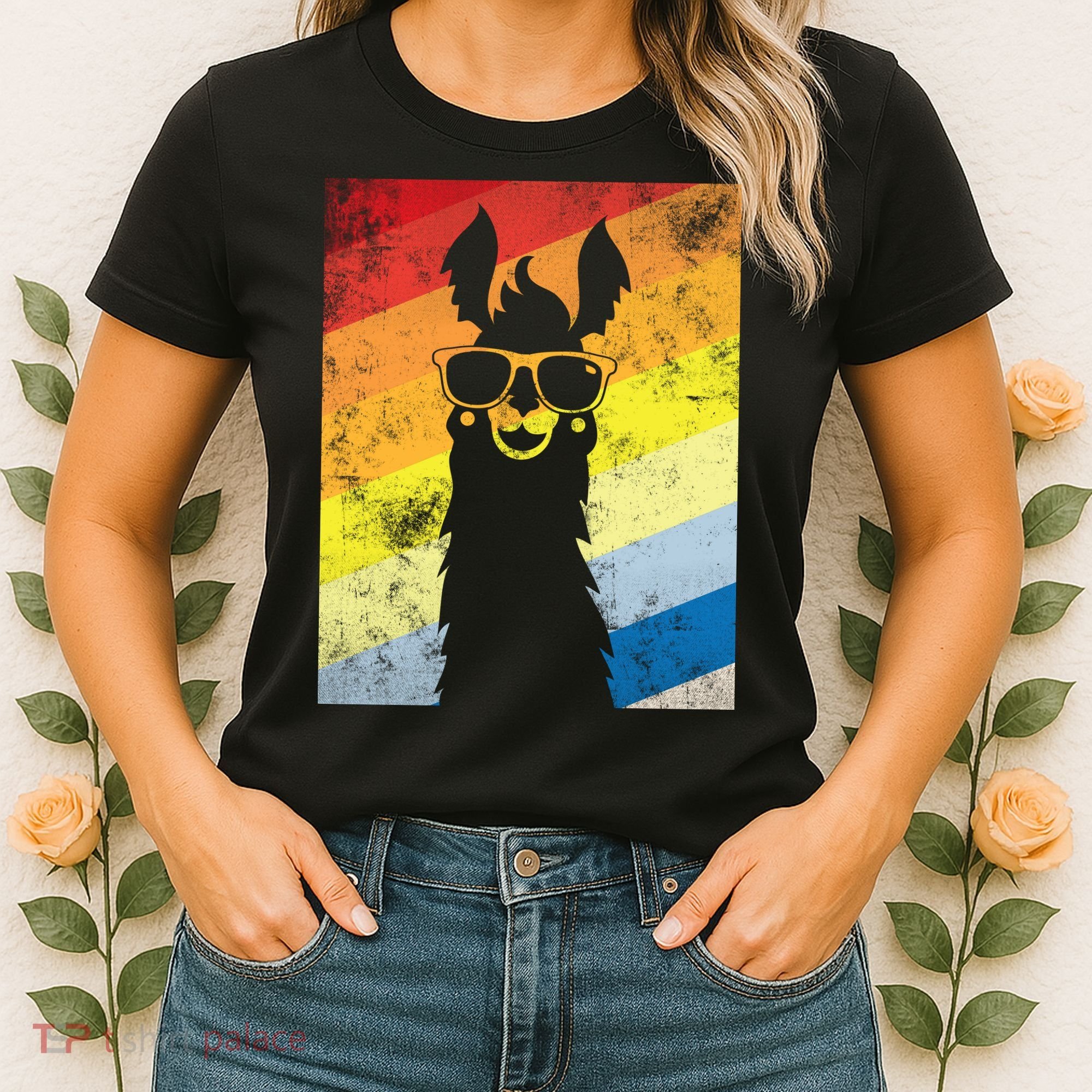 Retro No Drama Llama Women's T-Shirt