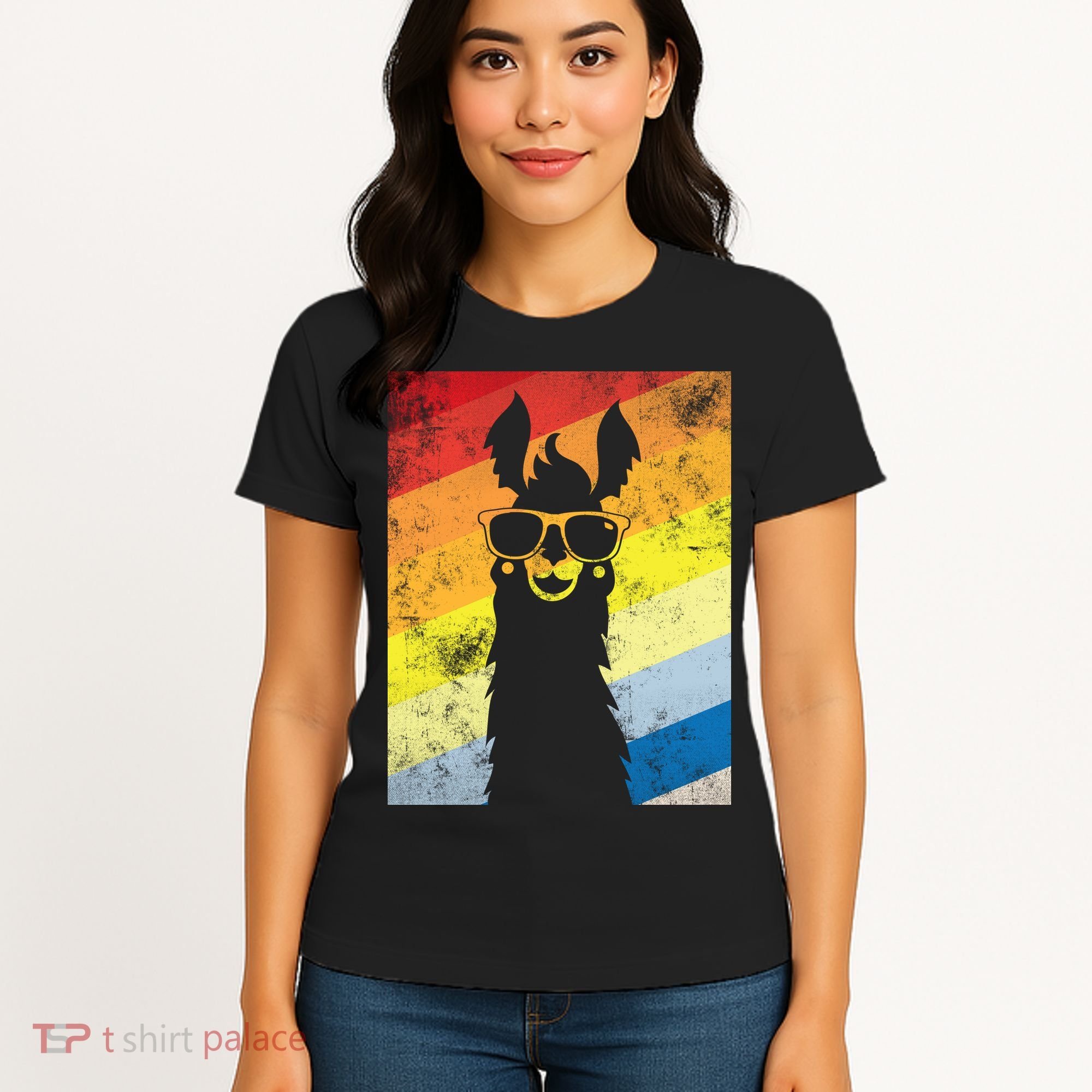 Retro No Drama Llama Women's T-Shirt
