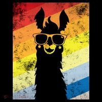 Retro No Drama Llama Kids Hoodie thumb 5