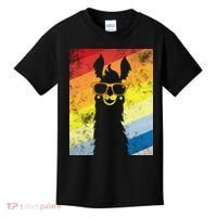 Retro No Drama Llama Kids T-Shirt thumb 0