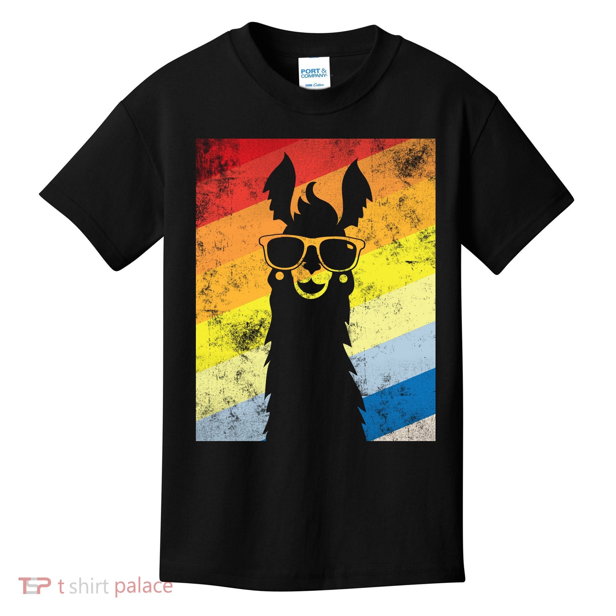Retro No Drama Llama Kids T-Shirt