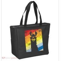 Retro No Drama Llama Tote Bag thumb 2