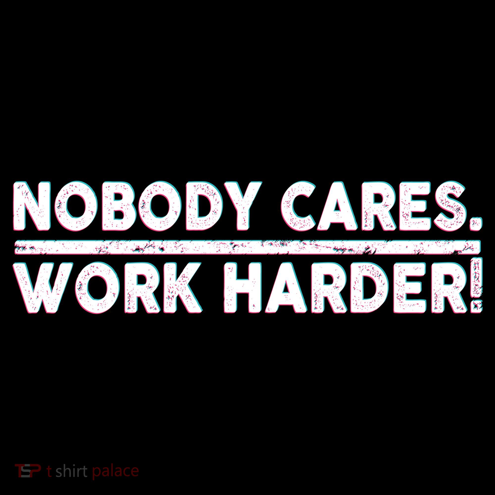 Retro Nobody Cares Work Harder Distressed Backpack