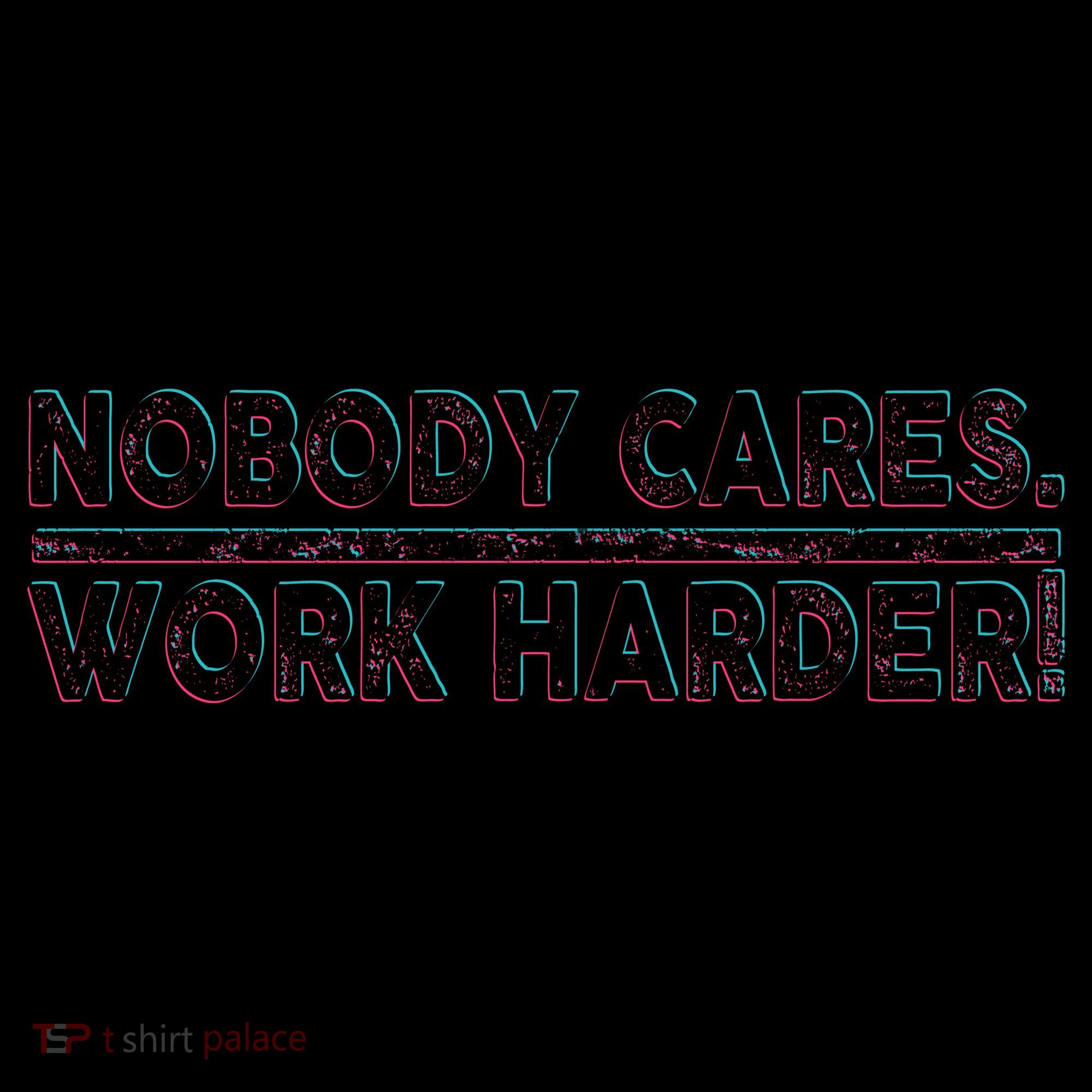 Retro Nobody Cares Work Harder Distressed Coffee Mug