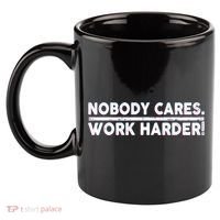 Retro Nobody Cares Work Harder Distressed 11oz C Handle Ceramic Mug thumb 2