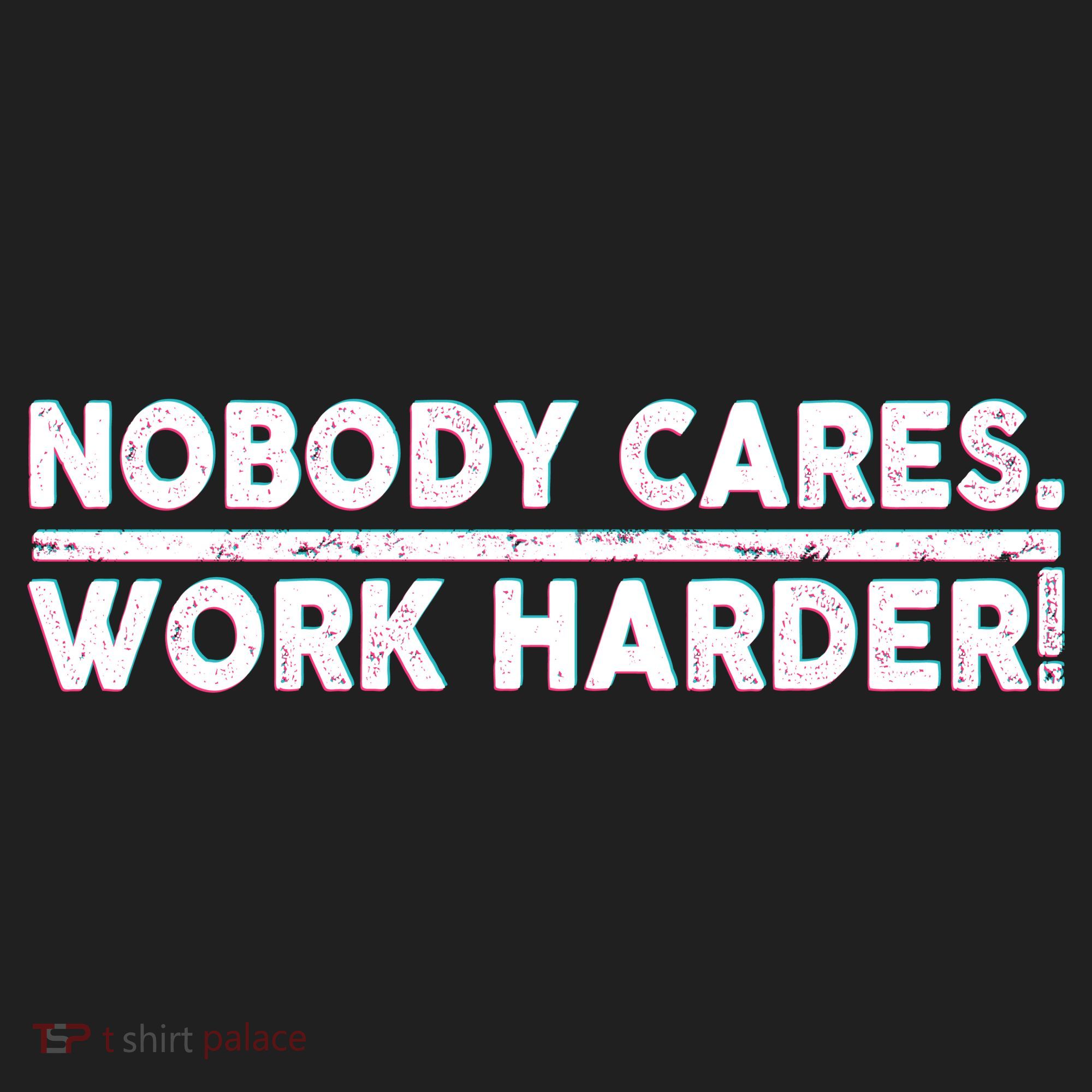 Retro Nobody Cares Work Harder Distressed V.I.T. Fleece Crew Sweatshirt