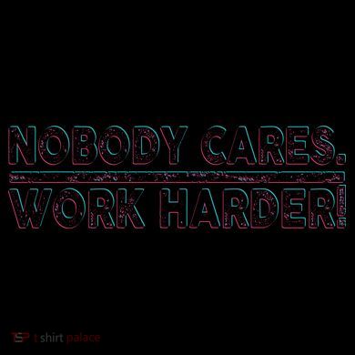 Retro Nobody Cares Work Harder Distressed 16oz Travel Tumbler