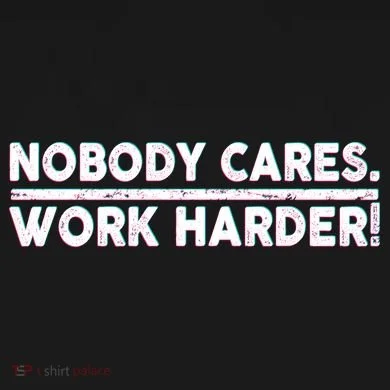 Retro Nobody Cares Work Harder Distressed Ornament