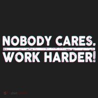 Retro Nobody Cares Work Harder Distressed Sport-Tek Posi-UV Pro Polo thumb 2