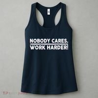 Retro Nobody Cares Work Harder Distressed Women's Tank Top thumb 3