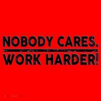 Retro Nobody Cares Work Harder Distressed Santa Hat thumb 1