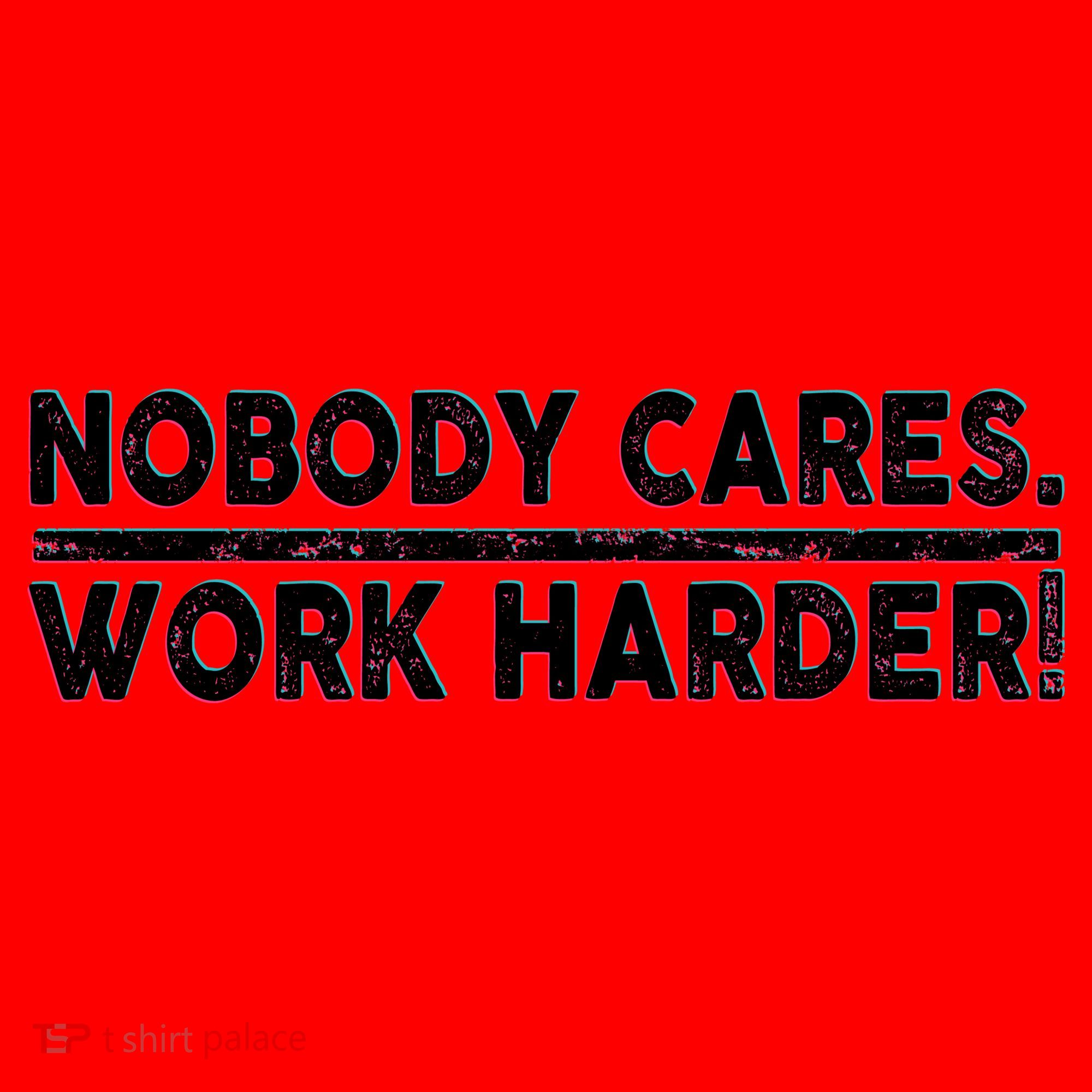 Retro Nobody Cares Work Harder Distressed Santa Hat