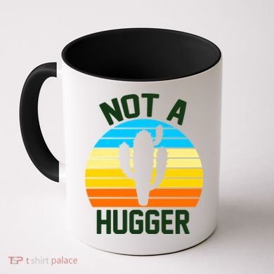 Retro Not A Hugger Funny Coffee Mug