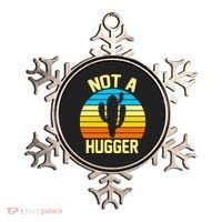 Retro Not A Hugger Funny Ornament thumb 0
