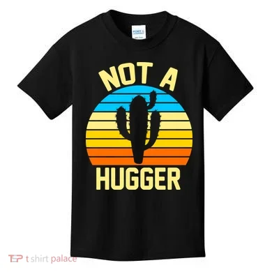 Retro Not A Hugger Funny Kids T-Shirt