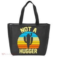 Retro Not A Hugger Funny Tote Bag thumb 0