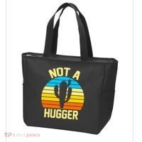 Retro Not A Hugger Funny Tote Bag thumb 3