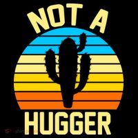 Retro Not A Hugger Funny Tote Bag thumb 4
