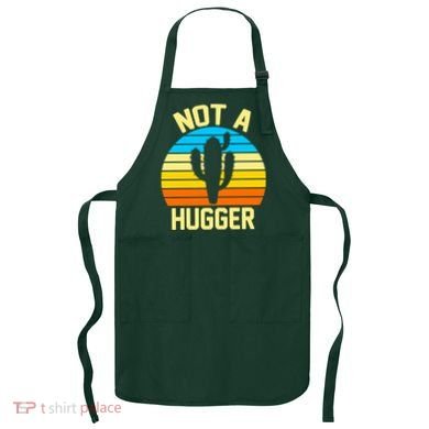 Retro Not A Hugger Funny Apron