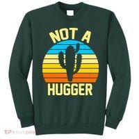 Retro Not A Hugger Funny Sweatshirt thumb 0