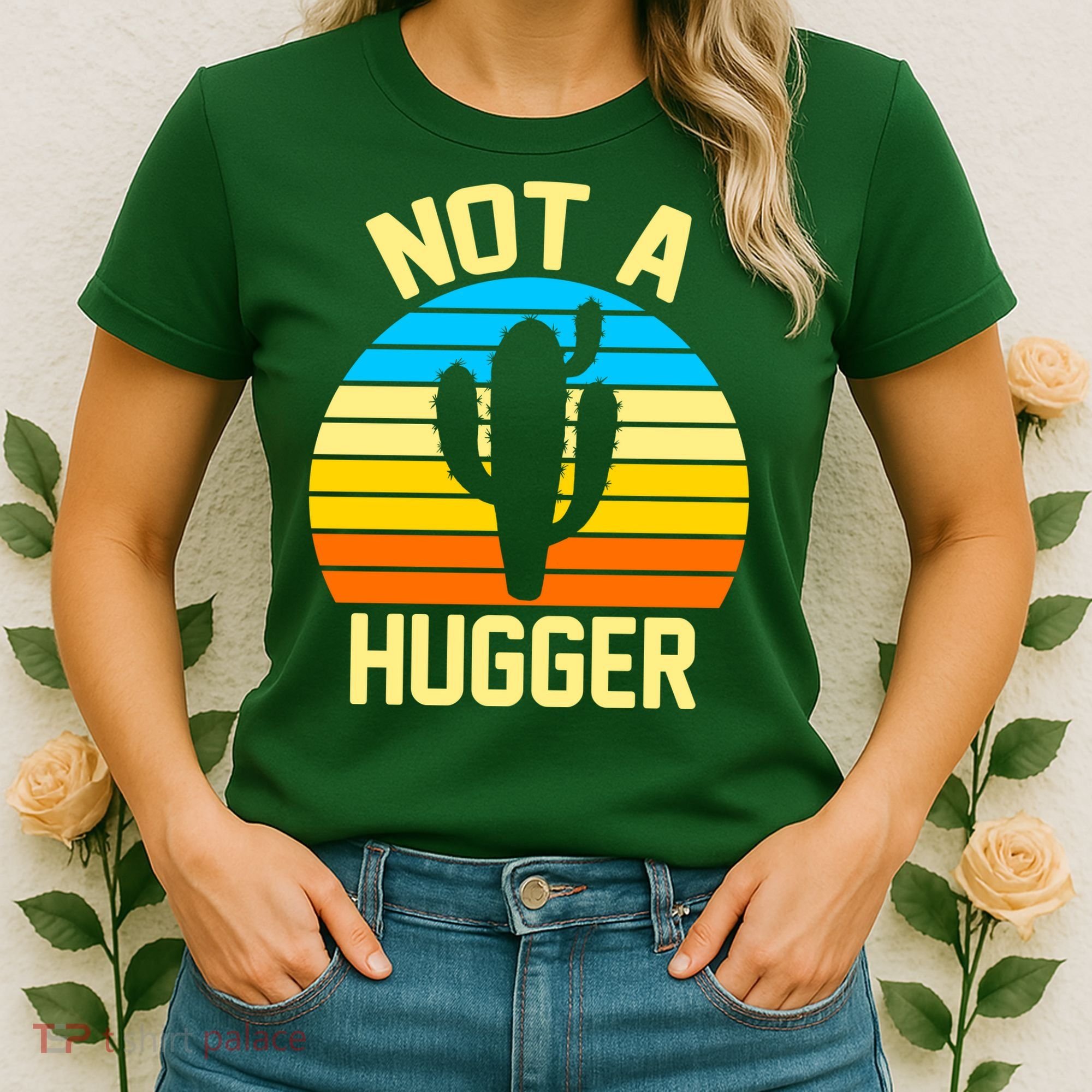 Retro Not A Hugger Funny Women's T-Shirt