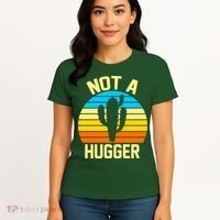 Retro Not A Hugger Funny Women's T-Shirt thumb 4