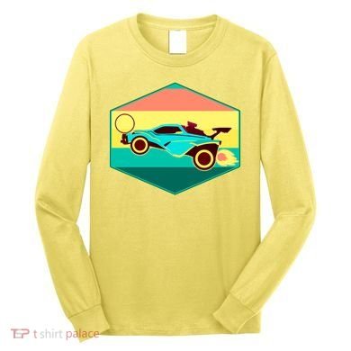 Retro Octane Rocket Soccer Vintage Long Sleeve Shirt