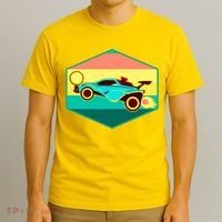 Retro Octane Rocket Soccer Vintage T-Shirt thumb 3