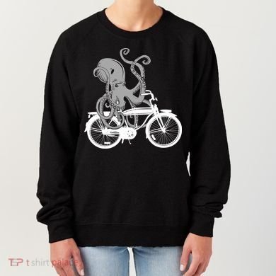 Retro Octopus Bike Women's Sweatshirt