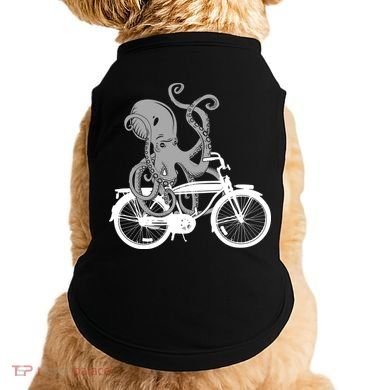 Retro Octopus Bike Doggie Tank