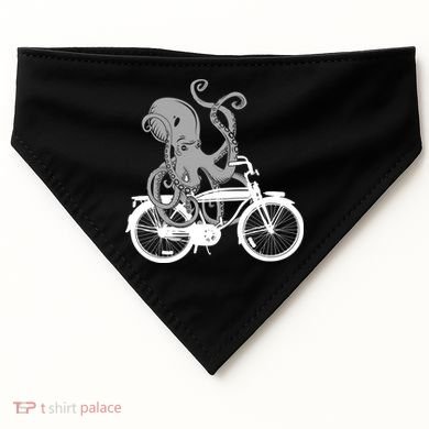 Retro Octopus Bike USA-Made Doggie Bandana