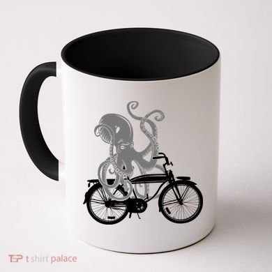 Retro Octopus Bike Coffee Mug