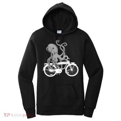 Retro Octopus Bike Women's Hoodie