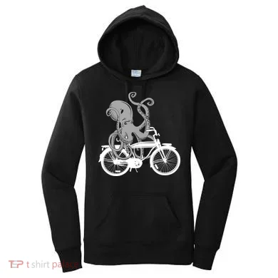 Retro Octopus Bike Women's Hoodie